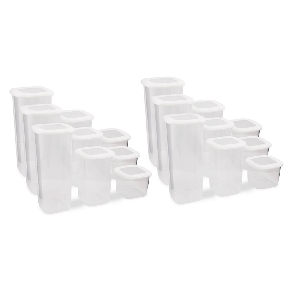 HermiaConcept Frischhaltebox-Set Salah 18-tlg. weiß