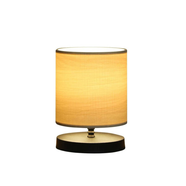 Opviq Tischleuchte
schwarz beige PVC B/H/L: ca. 15x22x15 cm E14 1 Brennstellen