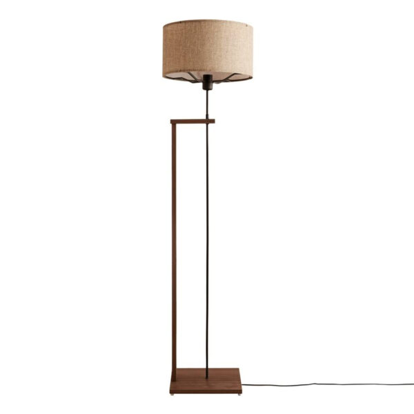 Opviq Stehlampe
beige braun Stoff Holz B/H/T/L/D: ca. 38x150x38x38x38 cm E27 1 Brennstellen