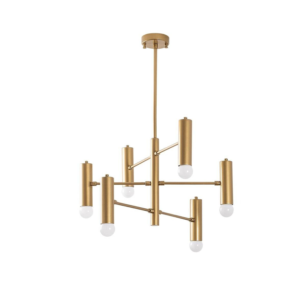 Opviq Pendelleuchte
gold Metall B/H/T/L/D: ca. 55x73x55x55x55 cm E27 6 Brennstellen