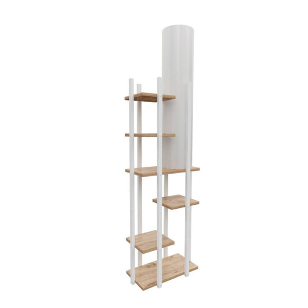 8683743676965 Opviq Stehlampe
natur weiß Spanplatte MDF B/H/T/L: ca. 25x160x25x45 cm E27 1 Brennstellen