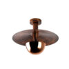 Opviq Deckenleuchte Kurt Kupfer Metall B/H/T/L/D: ca. 38x31x38x38x38 cm G9 1 Brennstellen