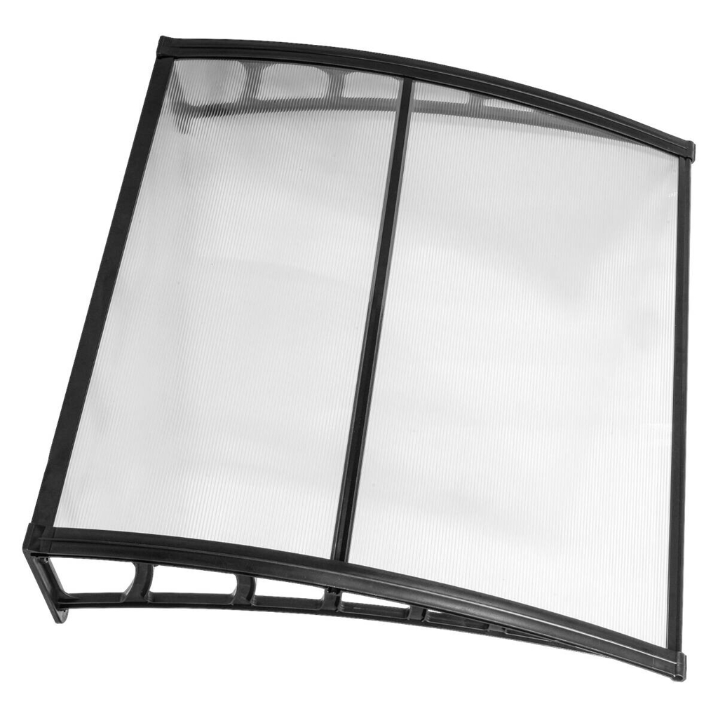 Brosplast Vordach transparent B/H/L: ca. 120x23x105 cm