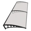 Brosplast Vordach Crocus transparent B/H/L: ca. 240x23x80 cm