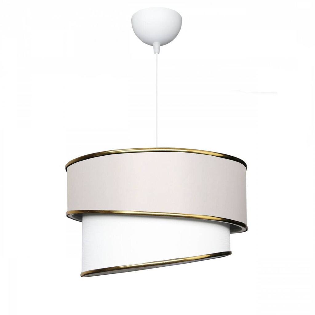 Opviq Pendelleuchte
creme PVC Stoff B/H/T/L/D: ca. 30x70x30x30x30 cm E27 1 Brennstellen