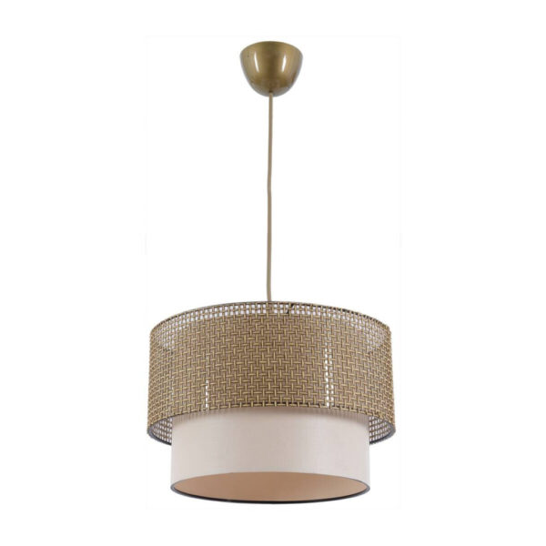 Opviq Pendelleuchte Coral
creme beige Baumwolle Metall B/H/T/L/D: ca. 30x70x30x30x30 cm E27 1 Brennstellen
