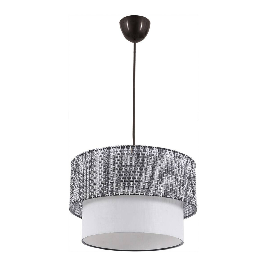 Opviq Pendelleuchte Coral
grau weiß Baumwolle Metall B/H/T/L/D: ca. 30x70x30x30x30 cm E27 1 Brennstellen