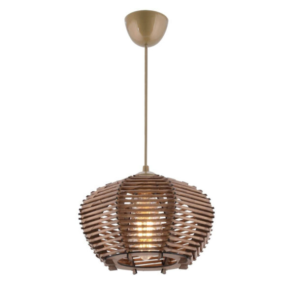 8684282229711 Opviq Pendelleuchte
braun Holz B/H/T/L/D: ca. 25x55x25x25x25 cm E27 1 Brennstellen