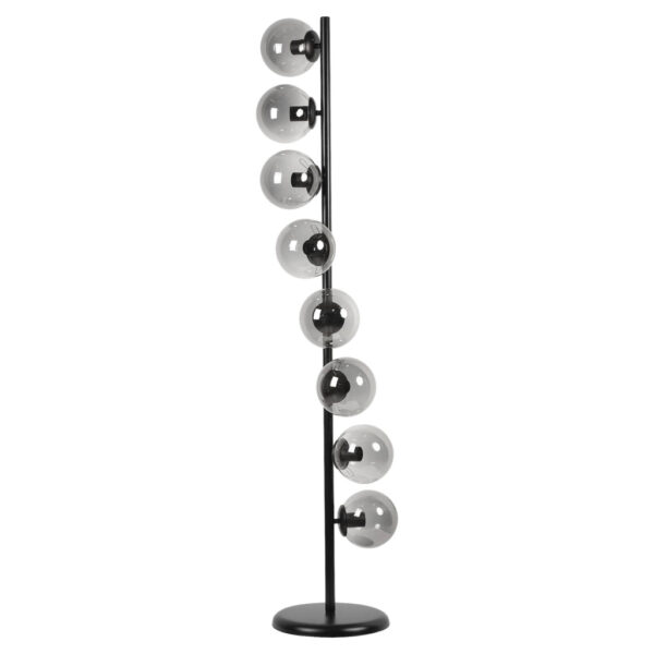 8684282314158 Opviq Stehlampe
weiß Metall Glas B/H/L: ca. 30x155x30 cm E27 8 Brennstellen