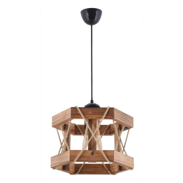 8684282554646 Opviq Pendelleuchte
braun Holz B/H/T/L: ca. 26x65x30x26 cm E27 1 Brennstellen