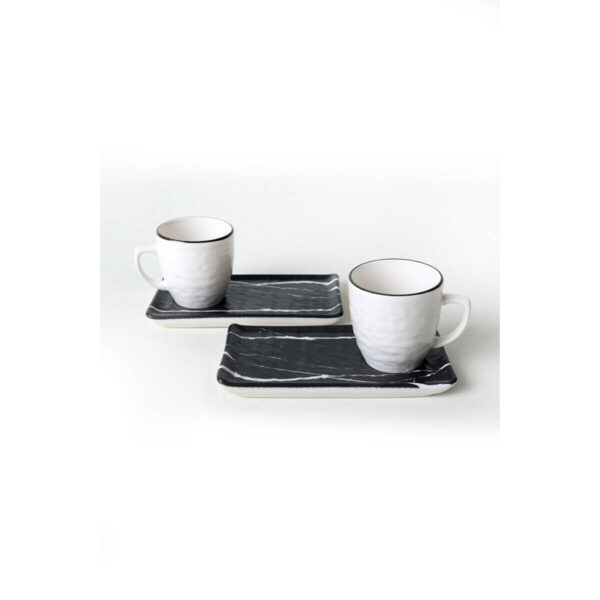 HermiaConcept Kaffeetassen-Set Quebec 4-tlg. multicolor Steinzeug