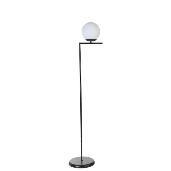 8684283005598 Opviq Stehlampe
weiß schwarz Metall Glas B/H/L: ca. 30x155x30 cm E27 2 Brennstellen