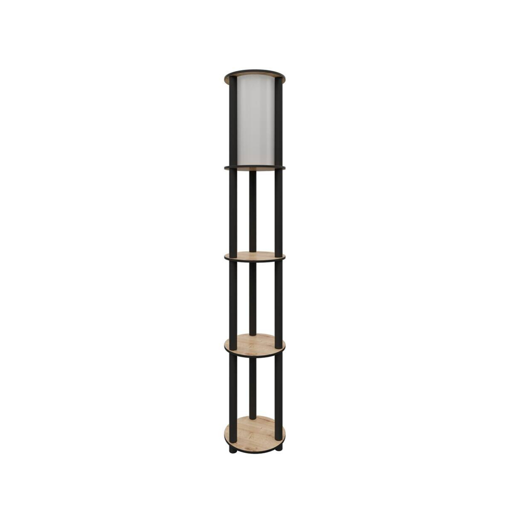 Opviq Stehlampe
nussbaum MDF PVC B/H/T/L/D: ca. 17x150x17x17x17 cm E27 1 Brennstellen
