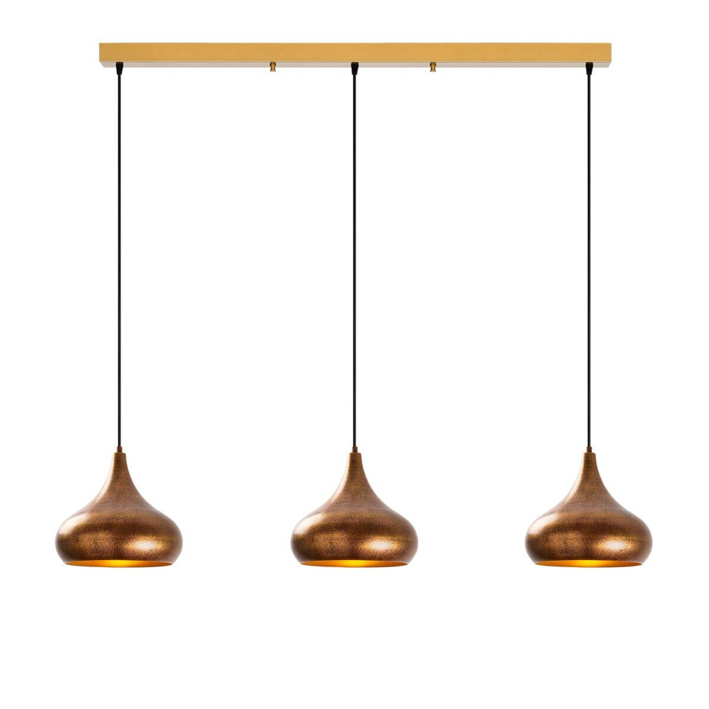 Opviq Pendelleuchte Muba-11553
B/H/T/L: ca. 140x126x30x140 cm E27 3 Brennstellen