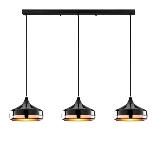 8684283454839 Opviq Pendelleuchte Yldo
schwarz B/H/T/L: ca. 146x122x36x146 cm E27 3 Brennstellen