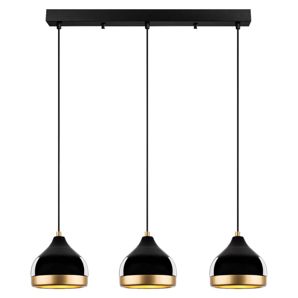 Opviq Pendelleuchte Yildo
schwarz B/H/T/L: ca. 17x111x17x67 cm E27 3 Brennstellen