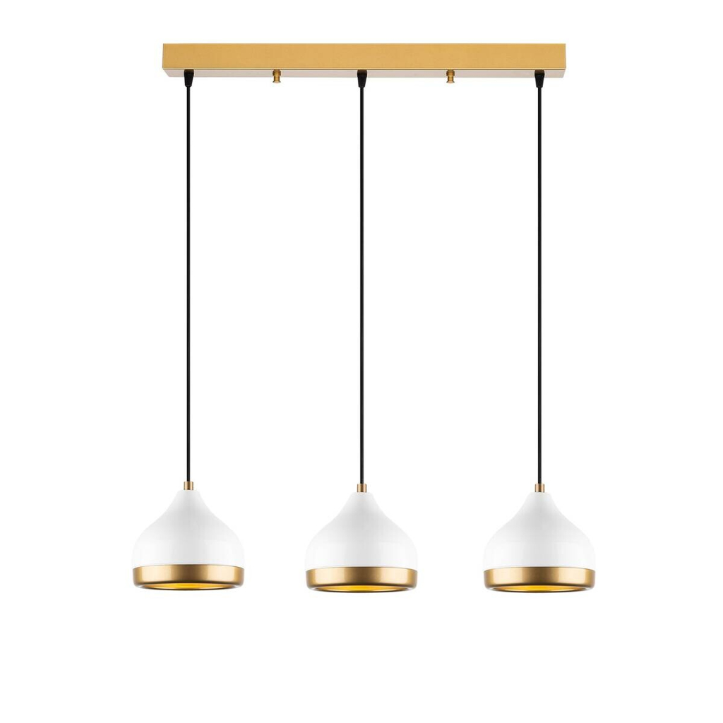 Opviq Pendelleuchte Yldo
weiß B/H/T/L: ca. 67x111x17x67 cm E27 3 Brennstellen