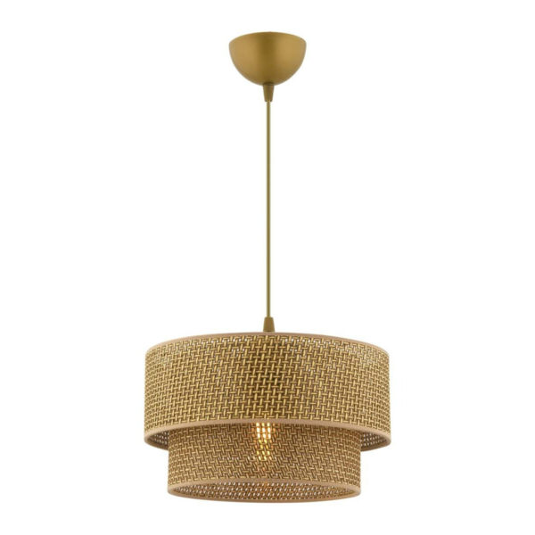 Opviq Pendelleuchte Echo
beige Baumwolle B/H/T/L/D: ca. 30x65x30x30x30 cm E27 1 Brennstellen