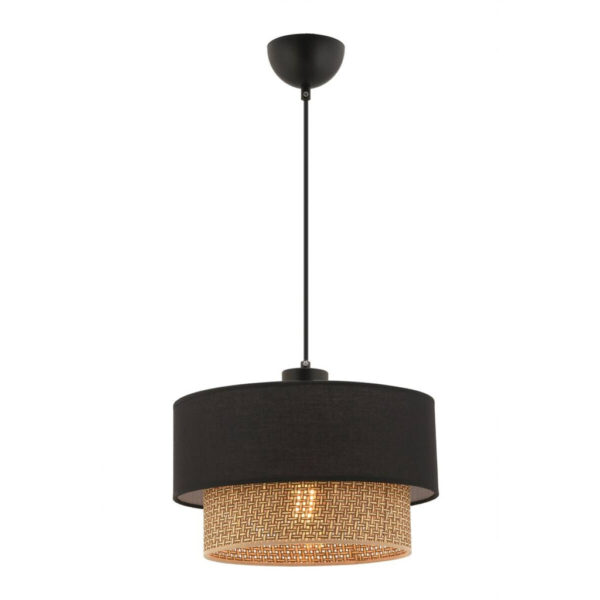 8684283467143 Opviq Pendelleuchte Echo
beige schwarz Baumwolle B/H/T/L/D: ca. 30x65x30x30x30 cm E27 1 Brennstellen