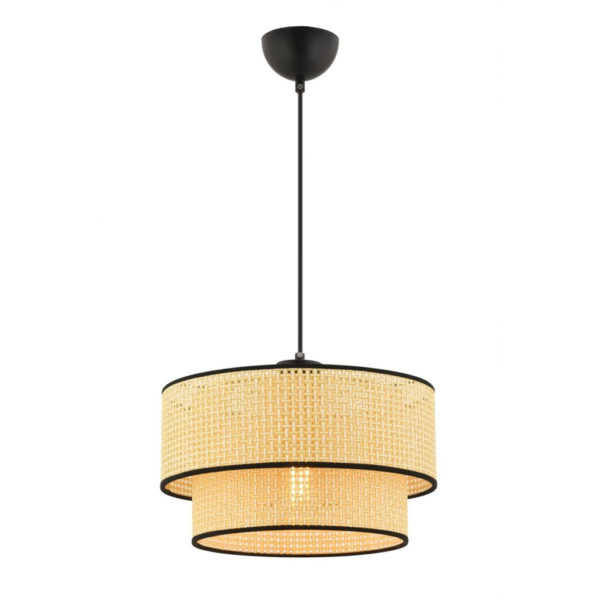 8684283467242 Opviq Pendelleuchte Echo Hazeran
kamel Baumwolle B/H/T/L/D: ca. 30x65x30x30x30 cm E27 1 Brennstellen