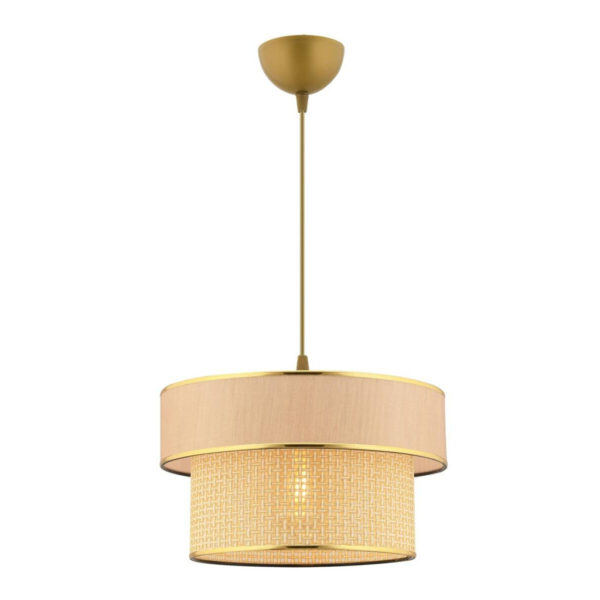8684283467471 Opviq Pendelleuchte Ero Hazeran
beige kamel Baumwolle B/H/T/L/D: ca. 30x65x30x30x30 cm E27 1 Brennstellen