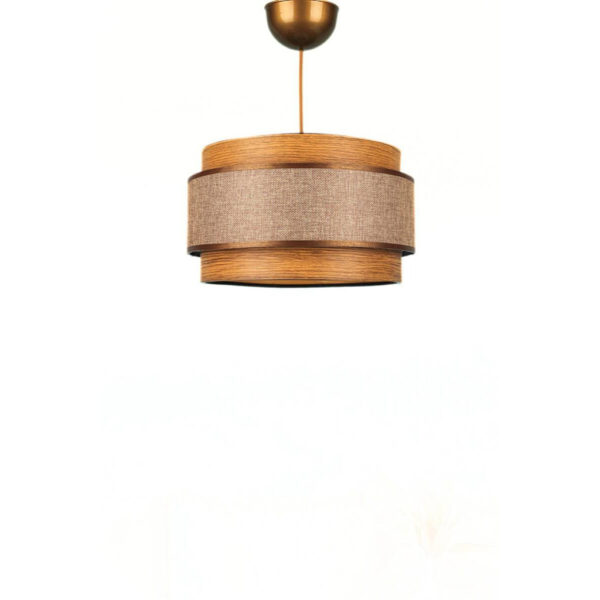Opviq Pendelleuchte
braun Kunststoff Stoff B/T/L: ca. 28x28x28 cm E27 1 Brennstellen