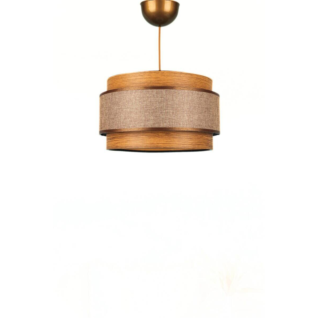 Opviq Pendelleuchte
braun Kunststoff Stoff B/T/L: ca. 28x28x28 cm E27 1 Brennstellen