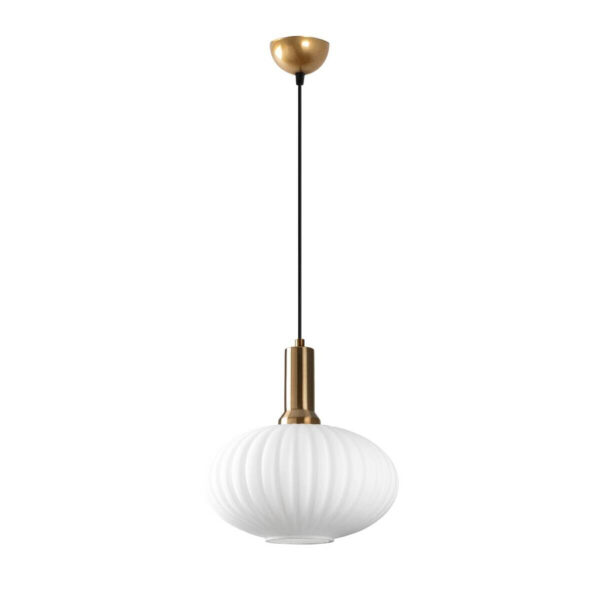 8684283718917 Opviq Pendelleuchte Asker-15181
gold Metall Glas B/H/T/L/D: ca. 30x118x30x30x30 cm E27 1 Brennstellen