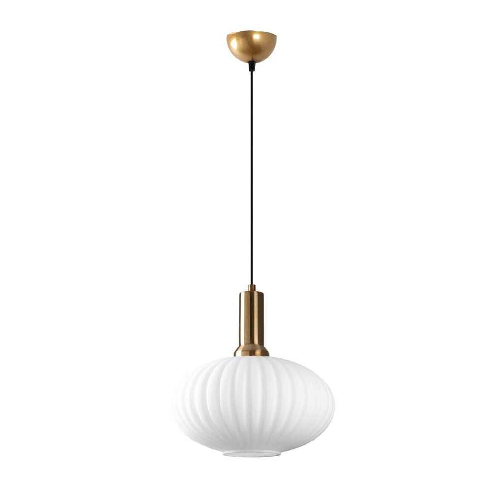 Opviq Pendelleuchte Asker-15181
gold Metall Glas B/H/T/L/D: ca. 30x118x30x30x30 cm E27 1 Brennstellen