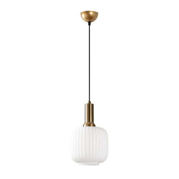 8684283718931 Opviq Pendelleuchte
gold Metall Glas B/H/T/L/D: ca. 20x118x20x20x20 cm E27 1 Brennstellen