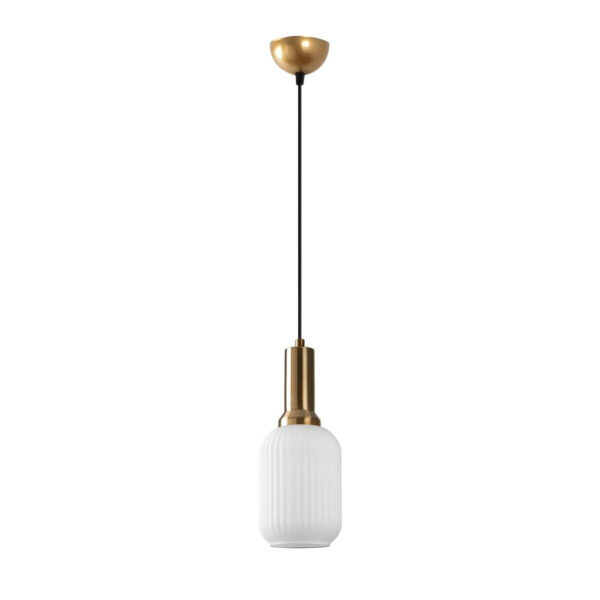 8684283718955 Opviq Pendelleuchte Asker-15191
gold Glas Metall B/H/T/L/D: ca. 13x118x13x13x13 cm E27 1 Brennstellen