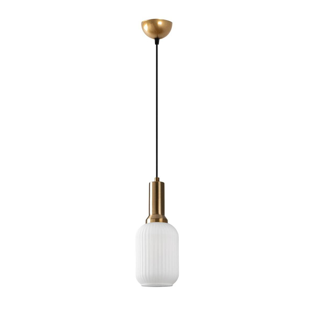 Opviq Pendelleuchte Asker-15191
gold Glas Metall B/H/T/L/D: ca. 13x118x13x13x13 cm E27 1 Brennstellen