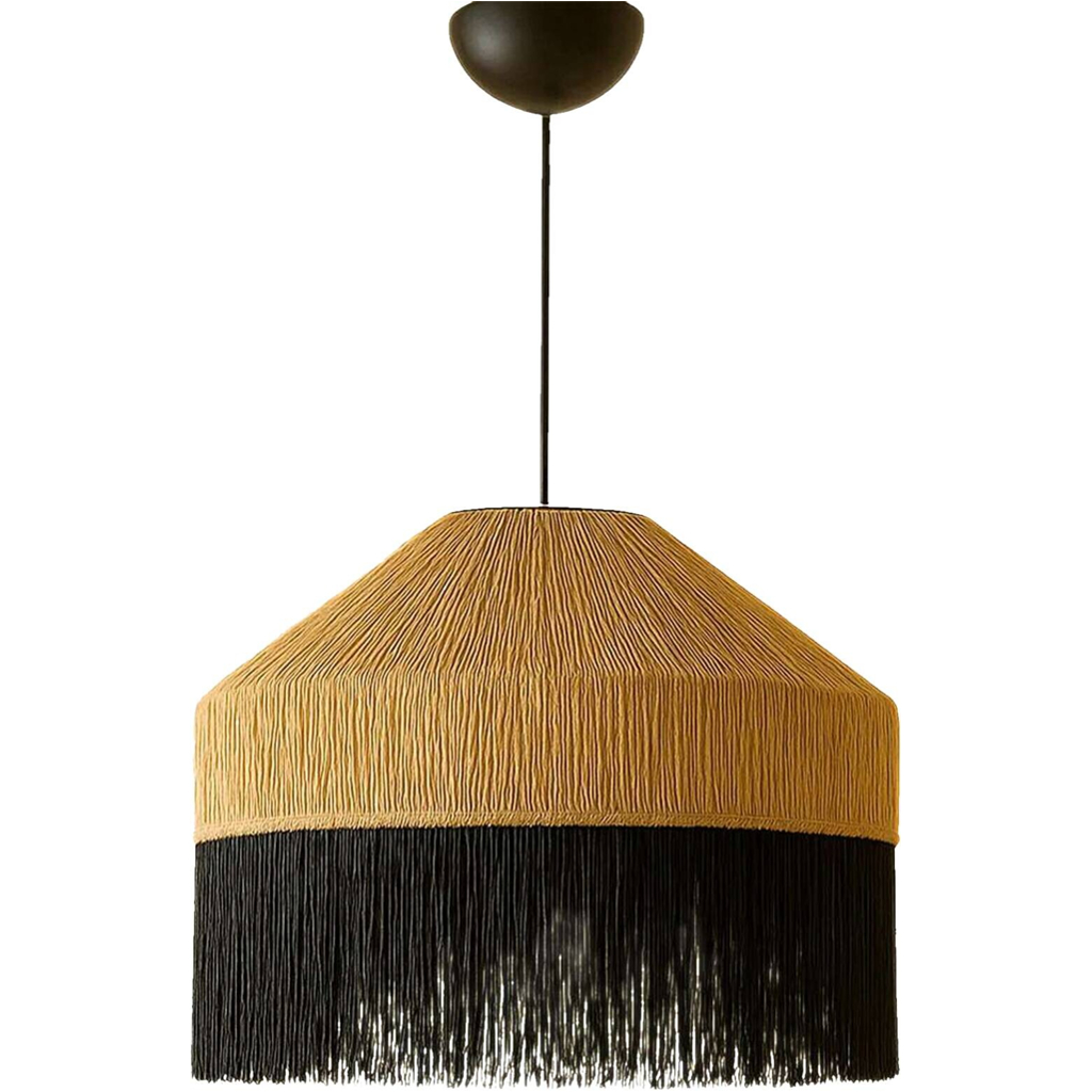 Opviq Pendelleuchte
beige schwarz Kunststoff B/T/L: ca. 40x40x40 cm E27 1 Brennstellen