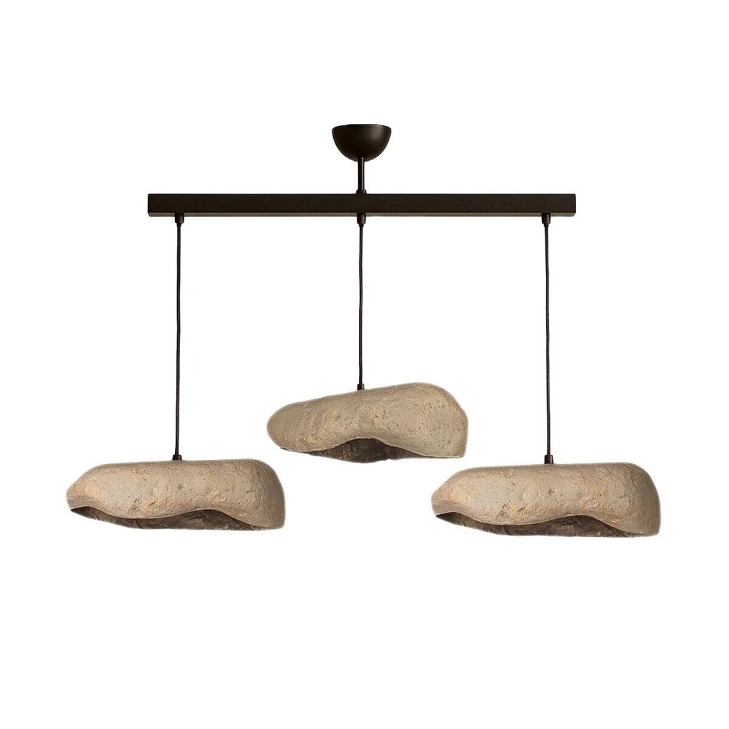 Opviq Pendelleuchte
schwarz grau Beton Metall B/H/T/L/D: ca. 32x62x32x32x32 cm E27 3 Brennstellen