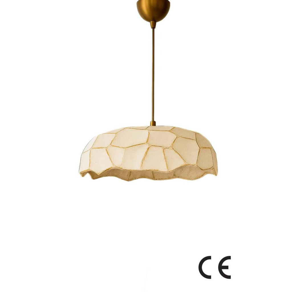 Opviq Pendelleuchte
beige gold Beton Metall B/H/T/L/D: ca. 37x65x37x37x37 cm E27 1 Brennstellen