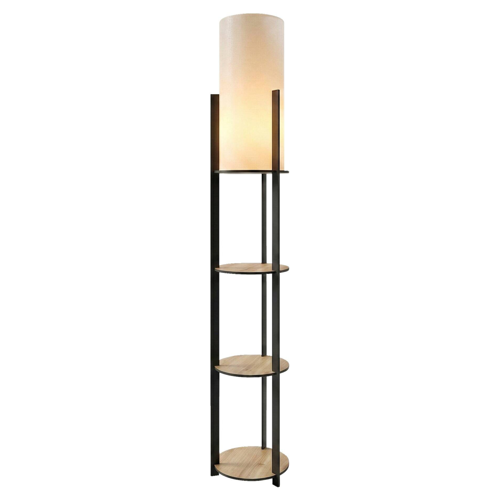 Opviq Stehlampe
Eiche PVC MDF B/H/T/L/D: ca. 17x135x17x17x17 cm E27 1 Brennstellen