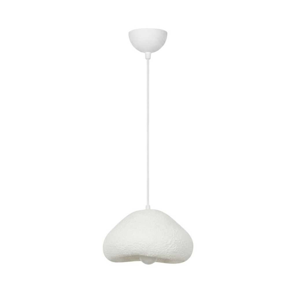 Opviq Pendelleuchte
weiß Fiberglas Metall B/T/L: ca. 32x28x32 cm E27 1 Brennstellen
