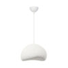 Opviq Pendelleuchte weiß Metall Fiberglas B/T/L: ca. 50x44x50 cm E27 1 Brennstellen