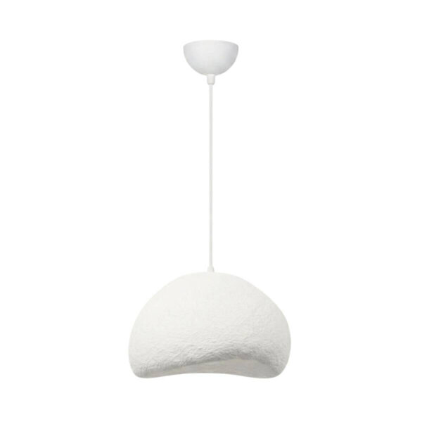 Opviq Pendelleuchte weiß Metall Fiberglas B/T/L: ca. 50x44x50 cm E27 1 Brennstellen Opviq Pendelleuchte weiß Metall Fiberglas B/T/L: ca. 50x44x50 cm E27 1 Brennstellen