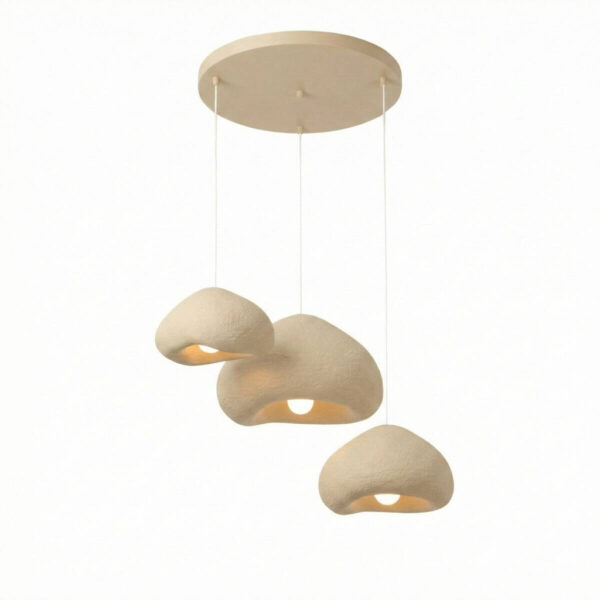 8684284261498 Opviq Pendelleuchte Metall Fiberglas B/H/T/L/D: ca. 82x115x82x82x82 cm E27 3 Brennstellen – verschiedene Farben