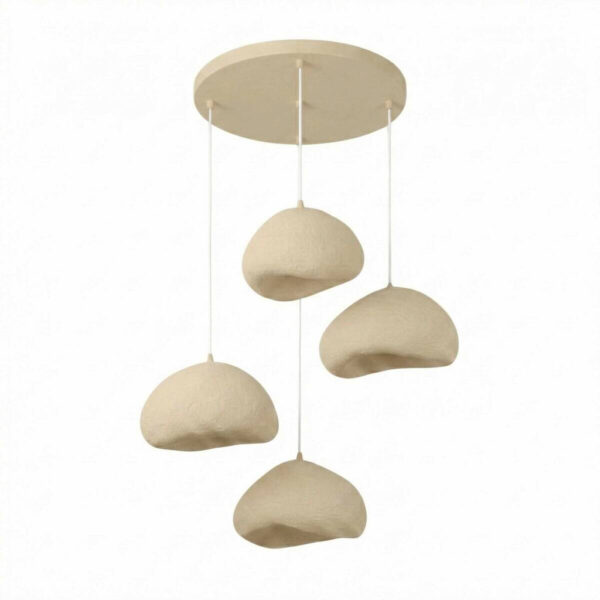 8684284265373 Opviq Pendelleuchte
beige Metall Fiberglas B/H/T/L/D: ca. 95x110x95x95x95 cm E27 4 Brennstellen