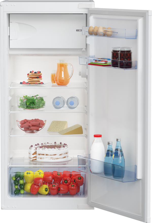 Beko BSSA210K4SN Kühlschrank mit Gefrierfach mit Schlepptürtechnik, 175L EInbaugerät, EEZ: E