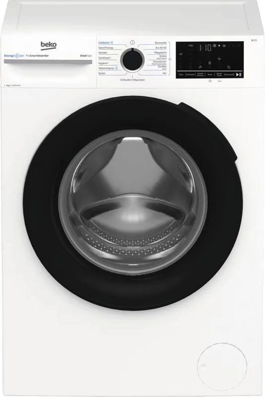Beko BM3WFU48413W Waschmaschine, 1 – 8 kg, Weiß Standgerät, EEK:A