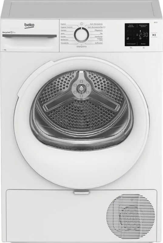 Beko BM3T3829W Wärmepumpentrockner, 1 – 8kg, Weiß Standgerät, EEK:D