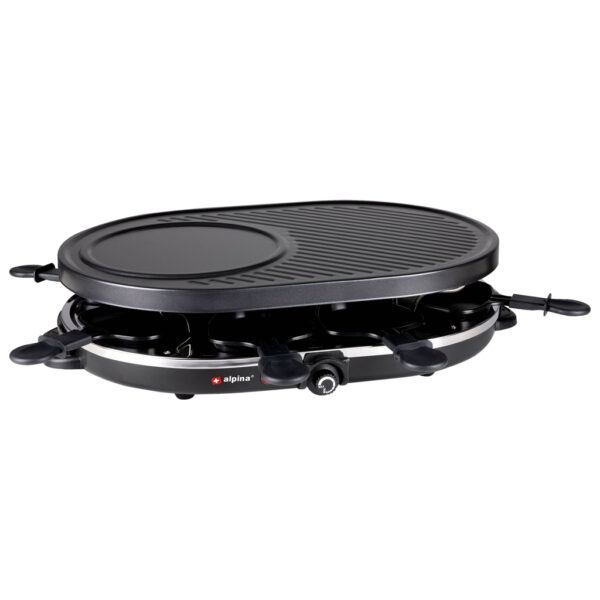 Alpina Raclette-Grill schwarz Metall B/H/L: ca. 47,5x12x32 cm