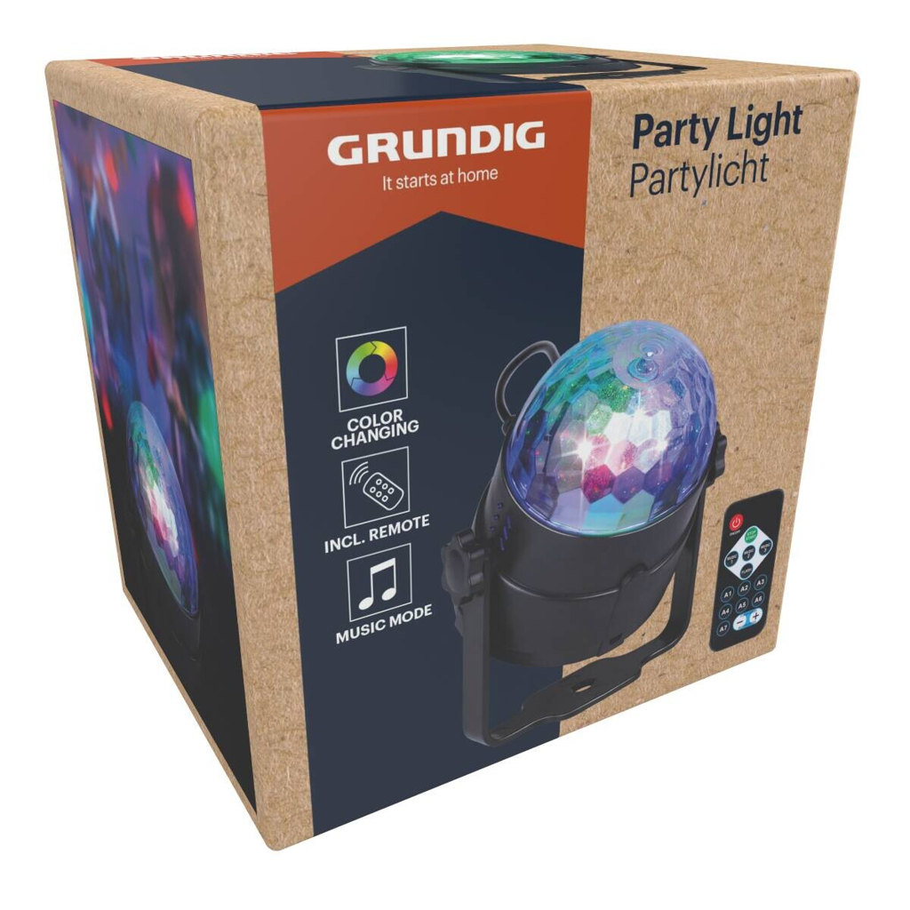 Grundig Party-Licht
schwarz B/H/L: ca. 8,7×9,5×8,7 cm