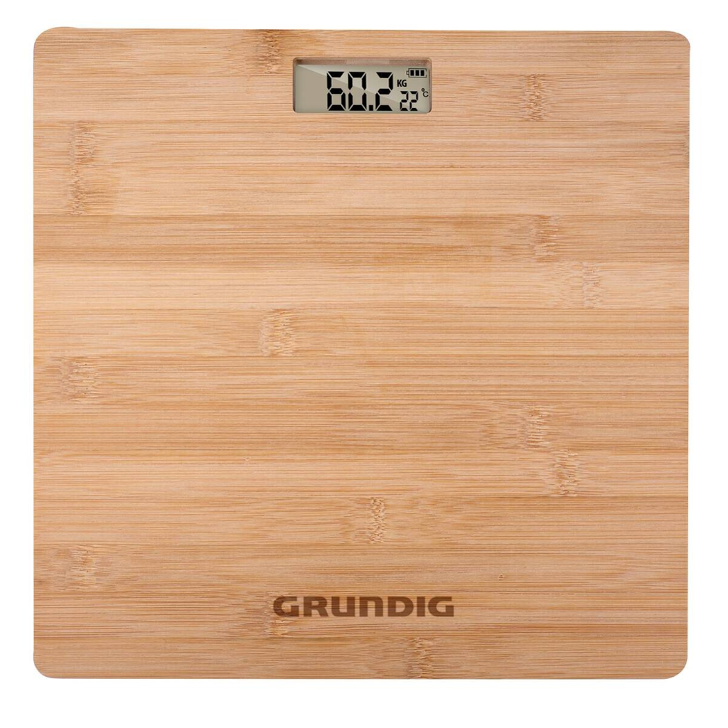 Grundig Personenwaage natur Bambus B/L: ca. 28x28 cm