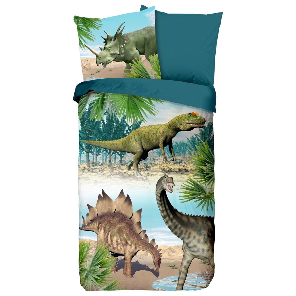 Good Morning Baumwoll Bettwäsche Dino Renforce