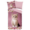 Good Morning Baumwoll Bettwäsche Look pink Baumwolle B/L: ca. 135x200 cm