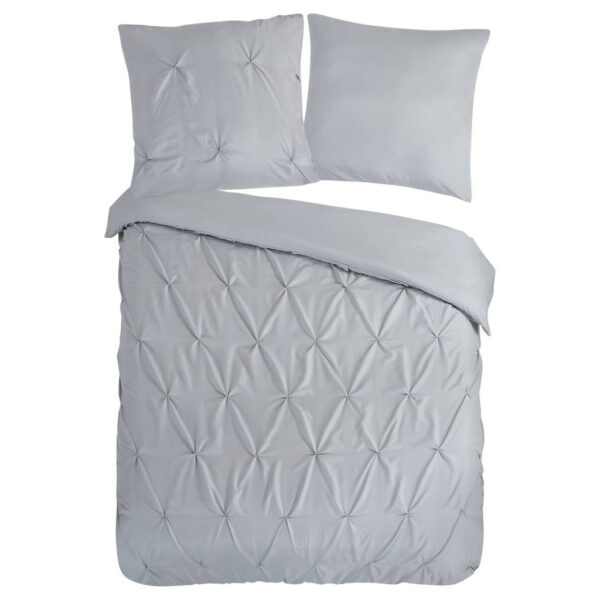 Pure Microfaser Bettwäsche Elegance silber Polyester B/L: ca. 155x220 cm
